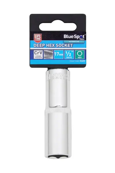 Blue Spot Tools Soket Hex Dalam 17mm, Chrome Vanadium