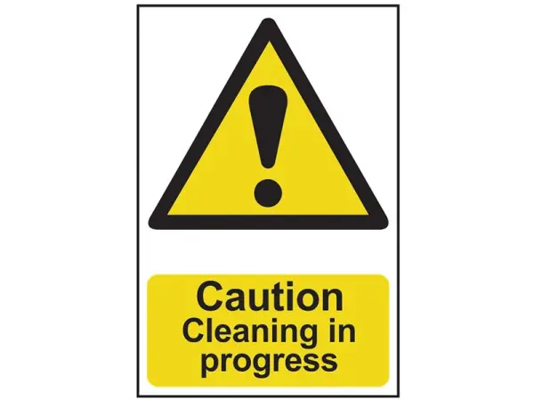 SCAN Caution Cleaning in Progress PVC Sign - 200 x 300mm