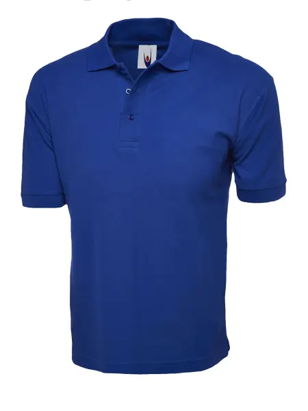 Uneek Unisex 100% Katoen Polo Shirt - Koningsblauw, Maat M
