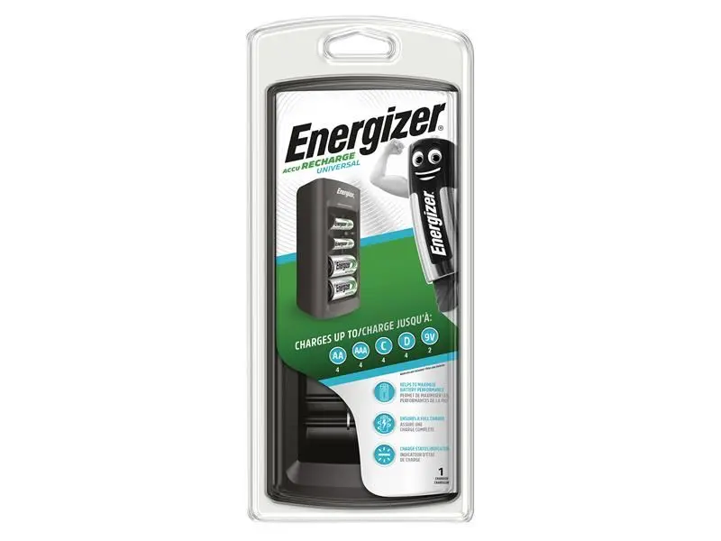 Energizer® Cargador Universal S696N para Pilas AA/AAA/C/D/9V