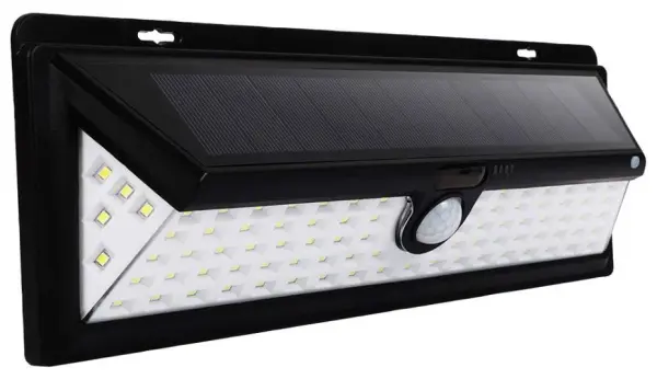 Luminária Solar de Segurança PRO ELEC 90 LEDs com Sensor PIR, IP65