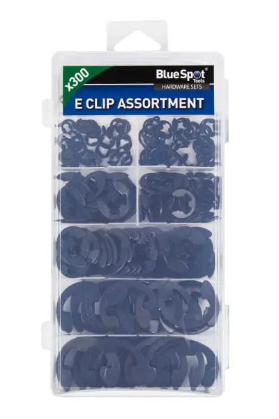 Blue Spot Tools - 300 ks sada univerzálních E klipů