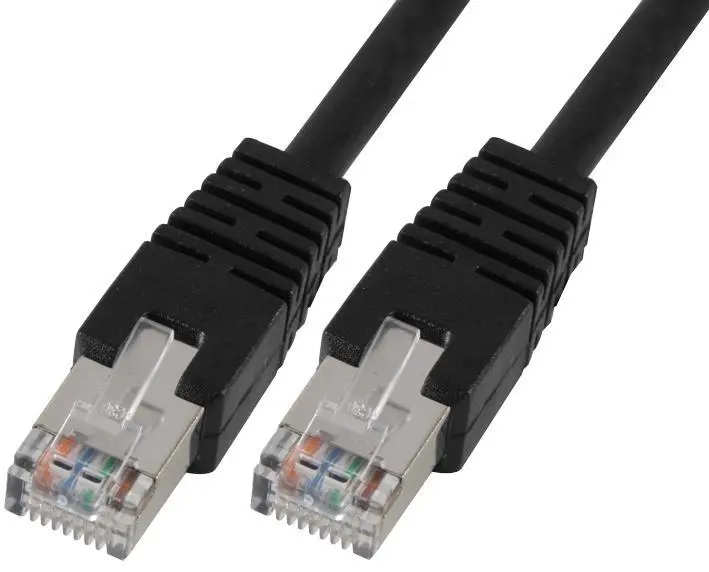 PRO SIGNAL - RJ45 zu RJ45 Cat5e S/FTP Ethernet-Patchkabel 0,2m Schwarz