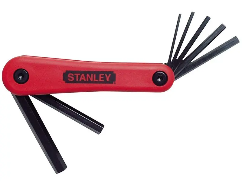 STANLEY® Juego de Llaves Allen Plegables, 7 Piezas, Acero