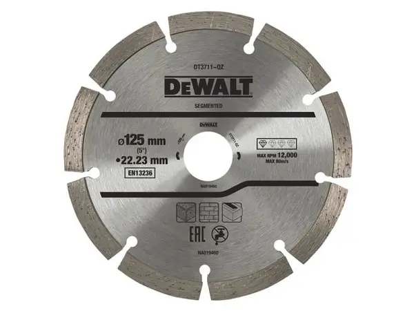 DEWALT DT3711 分節式金剛石切割片 125 x 22.23毫米