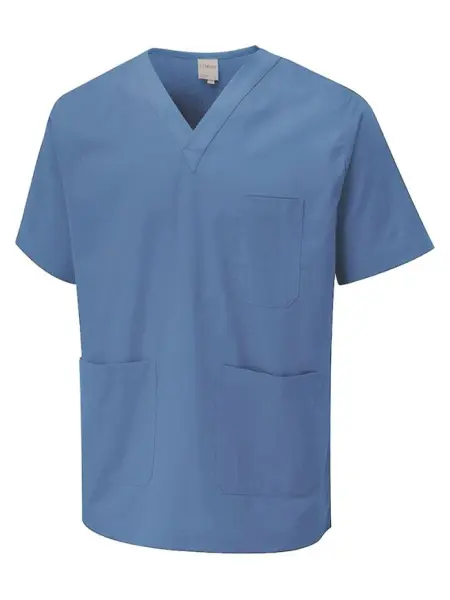 Uneek Unisex Scrub Tuniek - Ziekenhuisblauw, 4XL