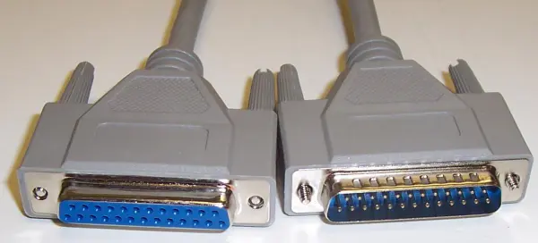 PRO SIGNAL DB25 Male to Female RS232 Serial Lead, 5m