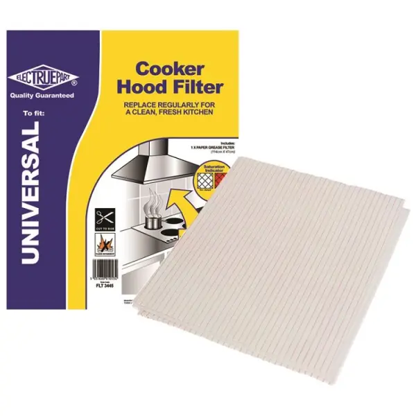 Electruepart Universal Cooker Hood Grease Filter with Indicator, 47 mm