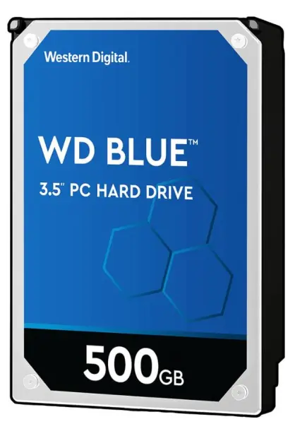 WD Blue 3.5-Inch Internal Hard Drive, SATA 6GB/s, 500GB, 5400RPM