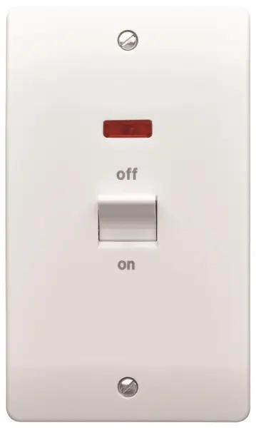 MK Logic Plus 45A DP 전기레인지 스위치, 화이트