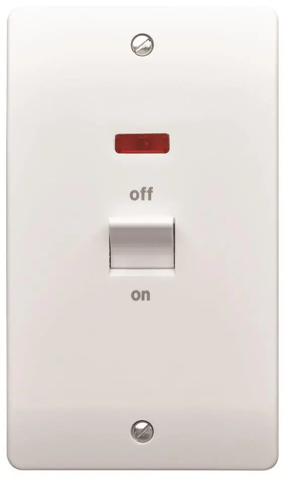 MK Logic Plus 45A DP Kookplaat Schakelaar, Wit