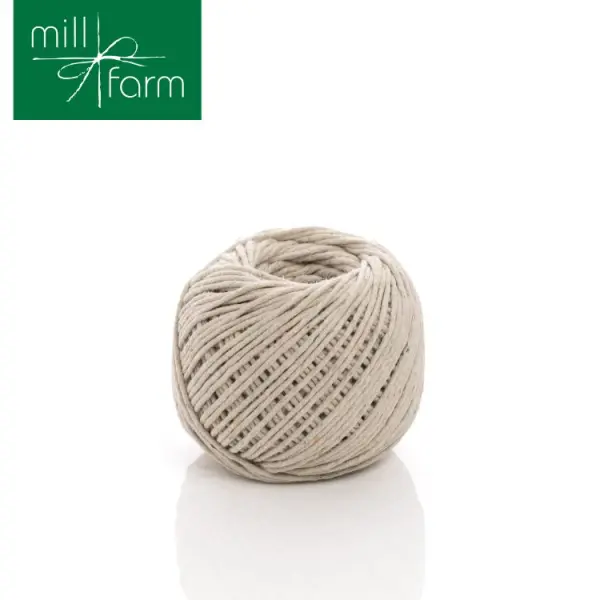 Mill Farm Baumwoll-Schnur Large Ball, 100g / 64m, natur