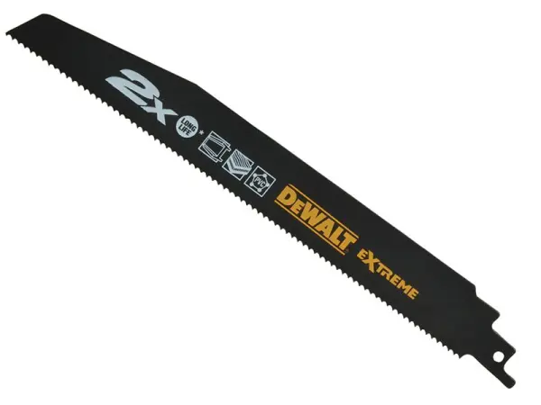 DEWALT 2X Life Reciprocating Blades, 152mm x 10 TPI, Pack of 5
