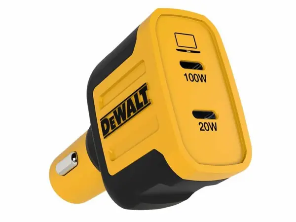 DEWALT Cargador de Coche 2 Puertos PPS PD, Carga Rápida 120W