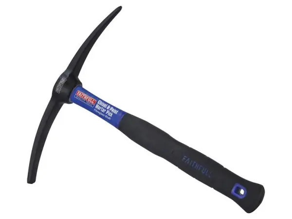 Faithfull Chisel & Point Mortar Pick with Fibreglass Handle, 450g