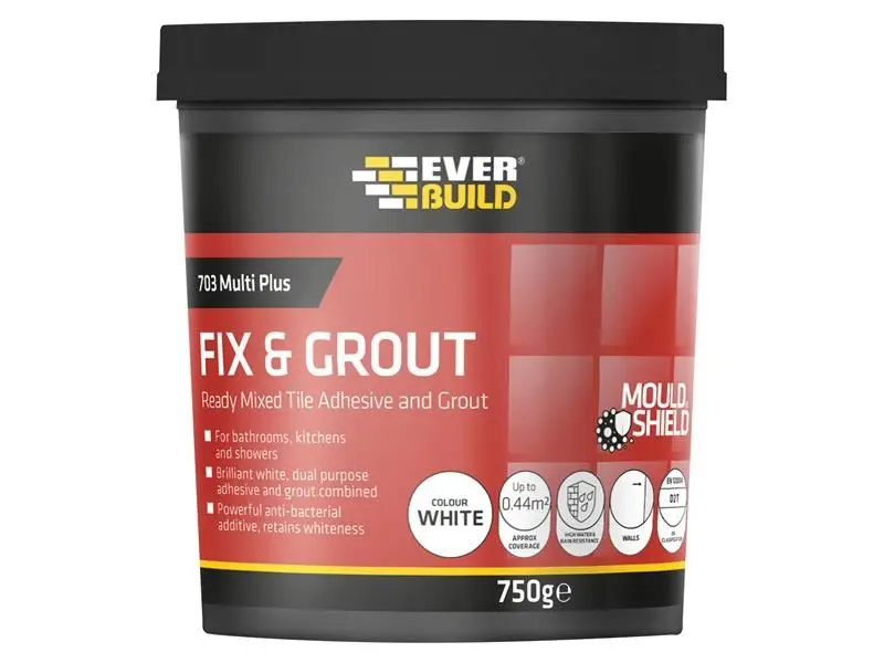 Everbuild Sika 703 Adesivo & Rejuntante para Azulejo, 750g