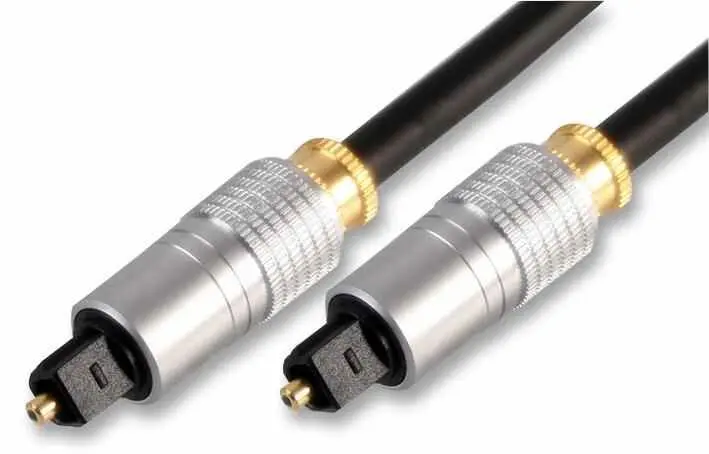 Pro Signal TOSLink Optical Audio Lead, 3m Black, Metal Housing