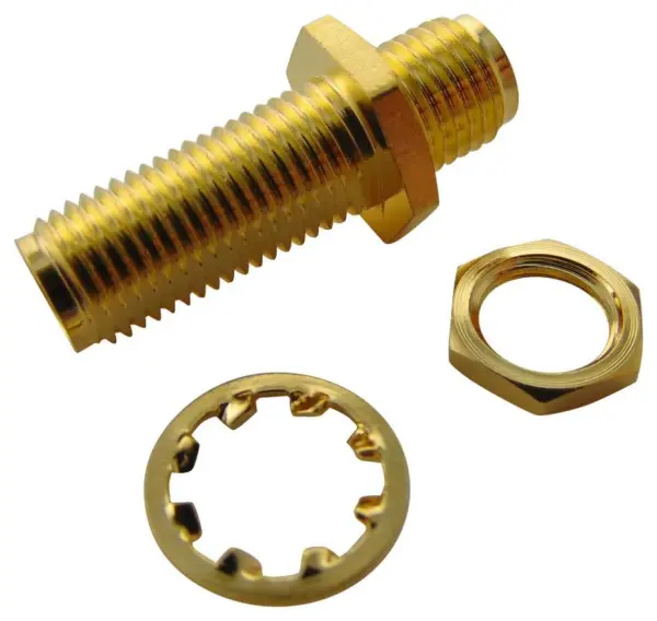 AMPHENOL SMA Jack naar SMA Jack Adapter, 50 Ohm, Messing