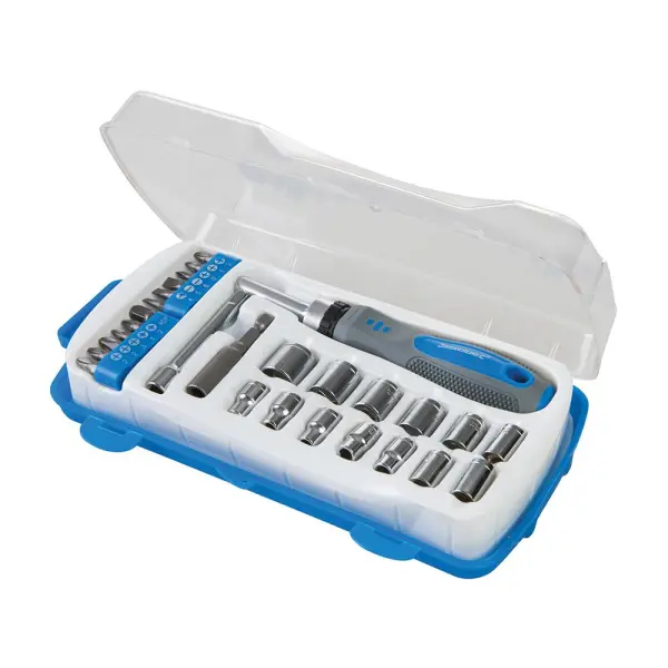 Silverline 28-Piece Socket & Driver Set with Case