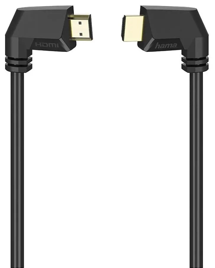 HAMA 4K高速HDMI 90度轉角高清線 鍍金插頭 1.5米