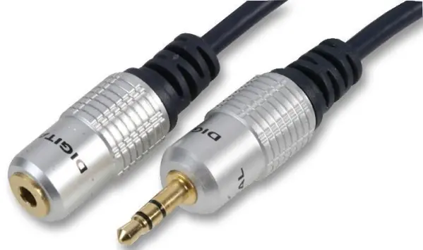 Pro Signal Cavo Jack Stereo 3,5 mm Plug a Presa, 500mm, Blu