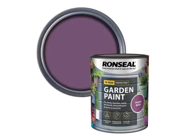 Ronseal 花園油漆 - 紫莓色 750毫升