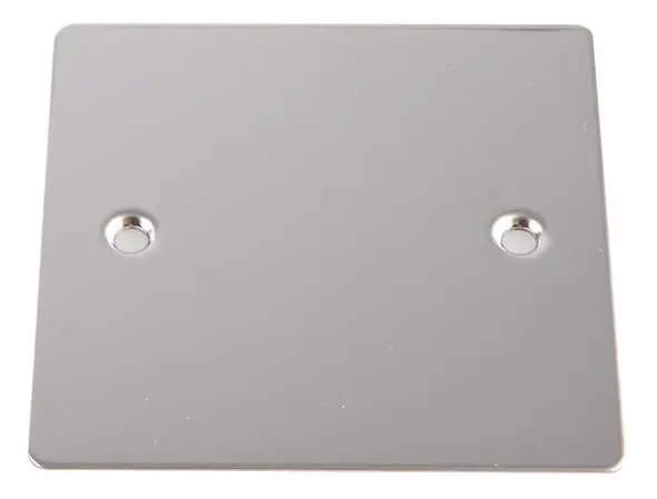 VOLEX ACCESSORIES - 1 位平面空白蓋板，拋光鉻面