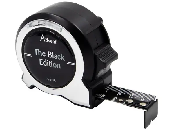 Ruban à mesurer Advent Black Edition 8m/26pi, largeur 25mm