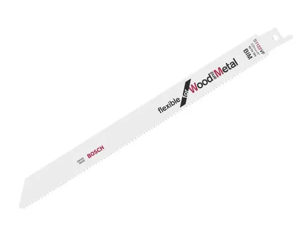Bosch S 1122 VF Flexible Saw Blades for Wood & Metal, 225mm, Pack of 5