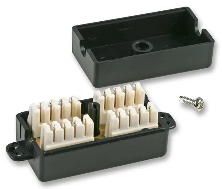 PRO SIGNAL Cat6 配線ボックス 4ペア ブラック