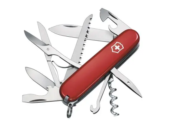 Victorinox - Pisau Pelbagai Fungsi Swiss Army Huntsman Pakej Blister Merah