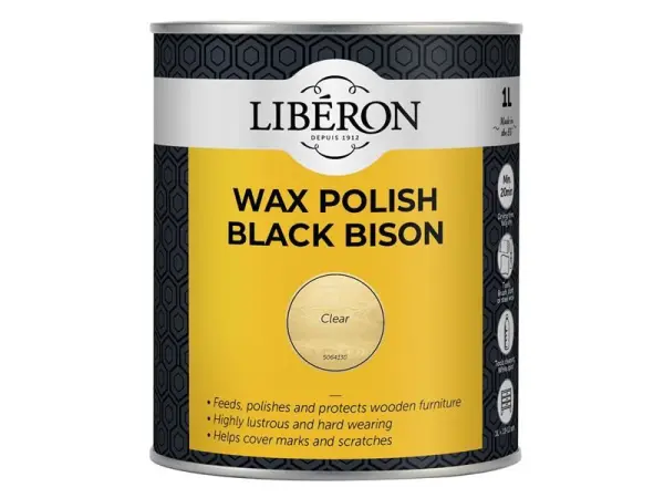 Liberon Cera Líquida Black Bison para Madeira, 1kg