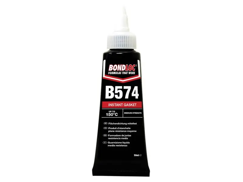 Bondloc B574 Mastic pour joint instantané, 50ml, Pâte orange