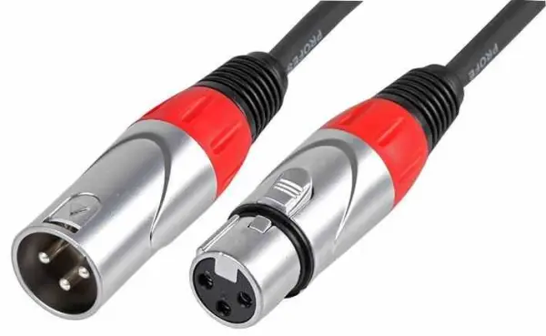 Pulse - Câble audio XLR prise-femelle/prise-mâle, 6m, professionnel