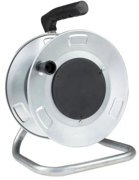 MARCADDY 빈 금속 케이블 릴 (브레이크 기능, 235mm)