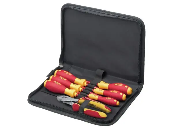 Wiha 7-Piece Electrician Tool Set, VDE Tested