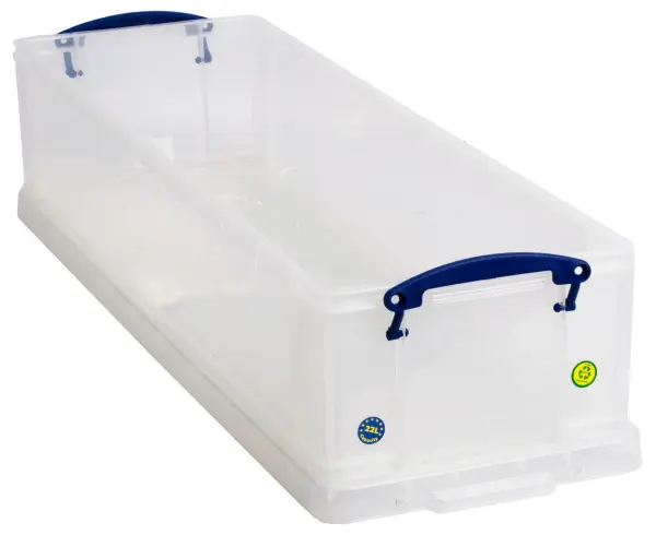 Really Useful 22L Clear Storage Box with Lid 155x255x800mm