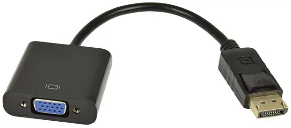 AV:LINK DisplayPort Male to VGA Female Adapter, 150mm