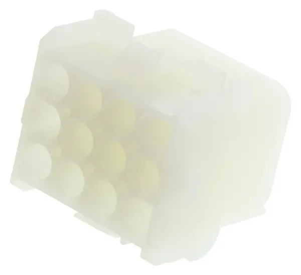 AMP TE Connectivity 12-Slí Cófra Seomraithe, Snáithín Níolóin GF, 6.35mm Idirlí