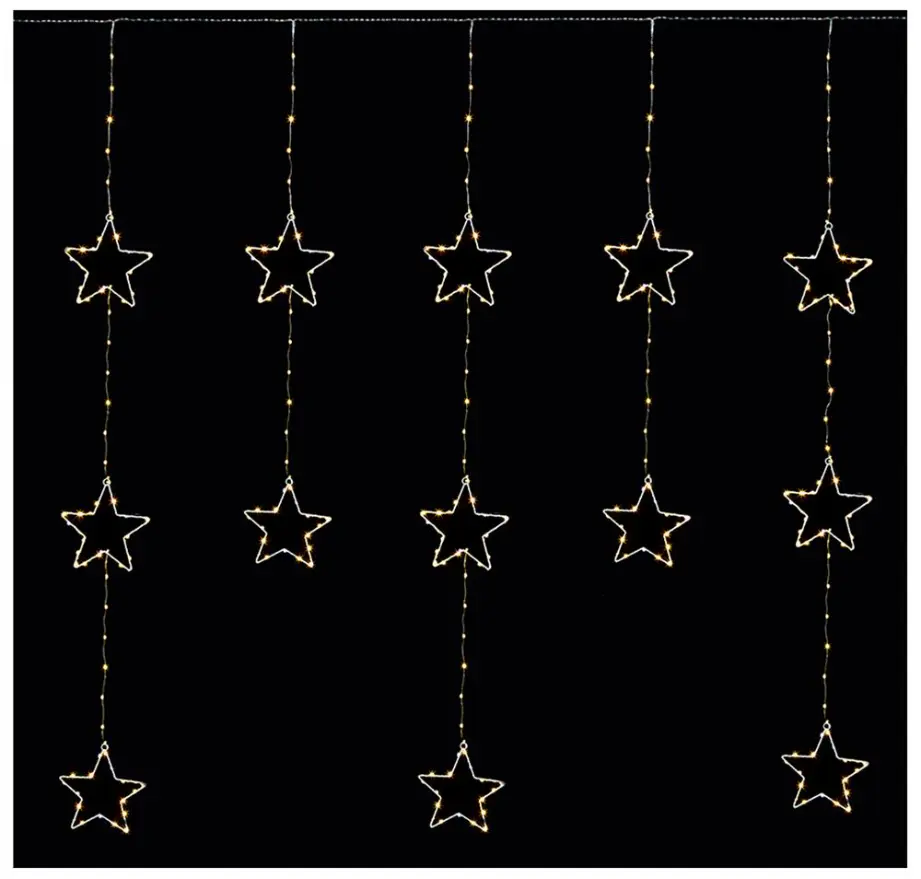 RARAION 312-LED Guirlande Étoilée, 1.2x1.35m, Blanc Chaud