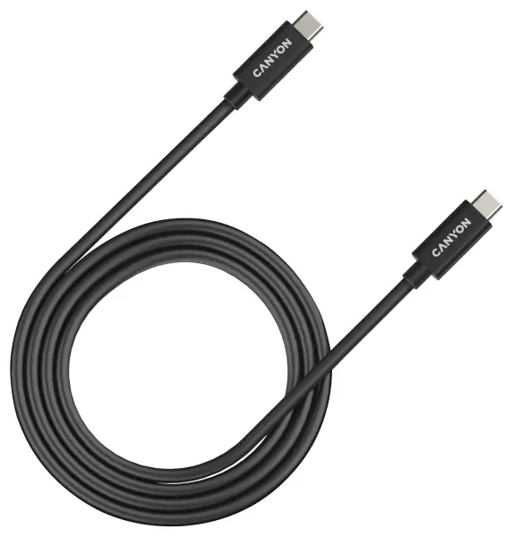 CANYON - USB-C Plug to USB-C Plug USB4 Lead - Black 1m