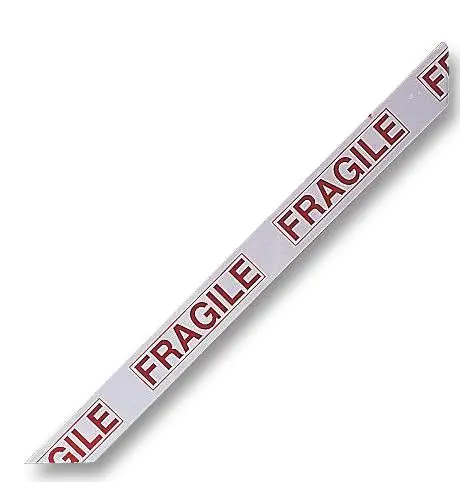 Raraion 'Fragile' Packing Tape Red/White 50mm x 66m