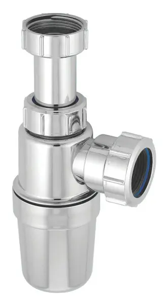 McAlpine Chrome-Plated Bottle Trap, 32 mm x 75 mm, 300 g