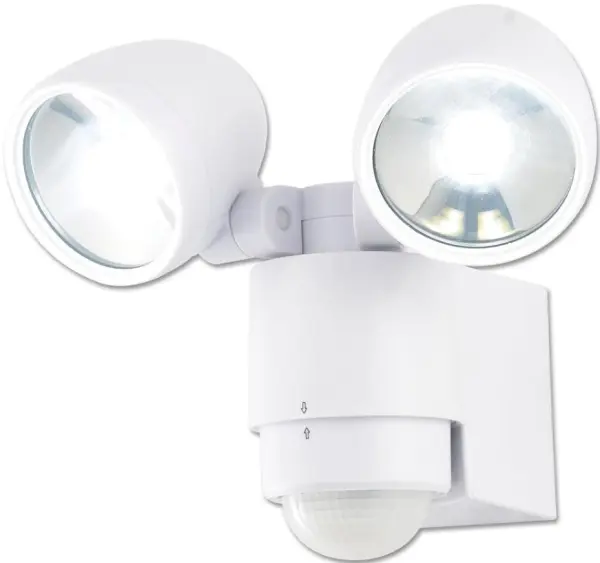 HiLo ツインLEDフラッドライト PIRセンサー付き 3W×2 ホワイト