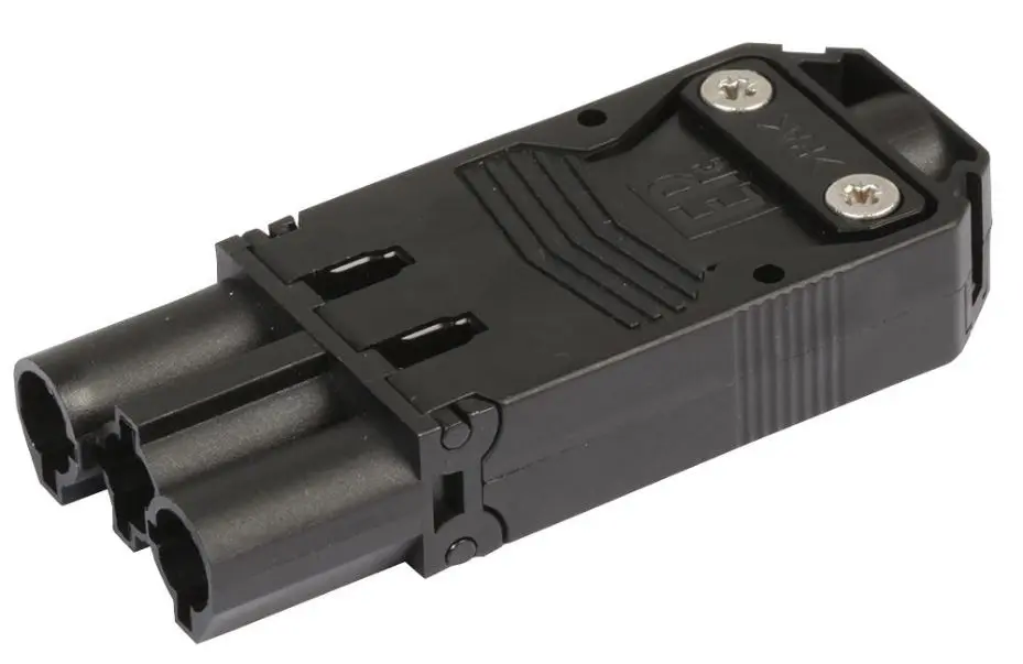 Scolmore FSSR3BKM 3-Pole Pushfit Plug, 250V 20A