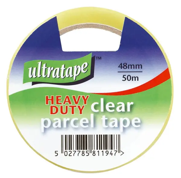 Ultratape Heavy Duty Clear Packaging Tape 48mm x 50m
