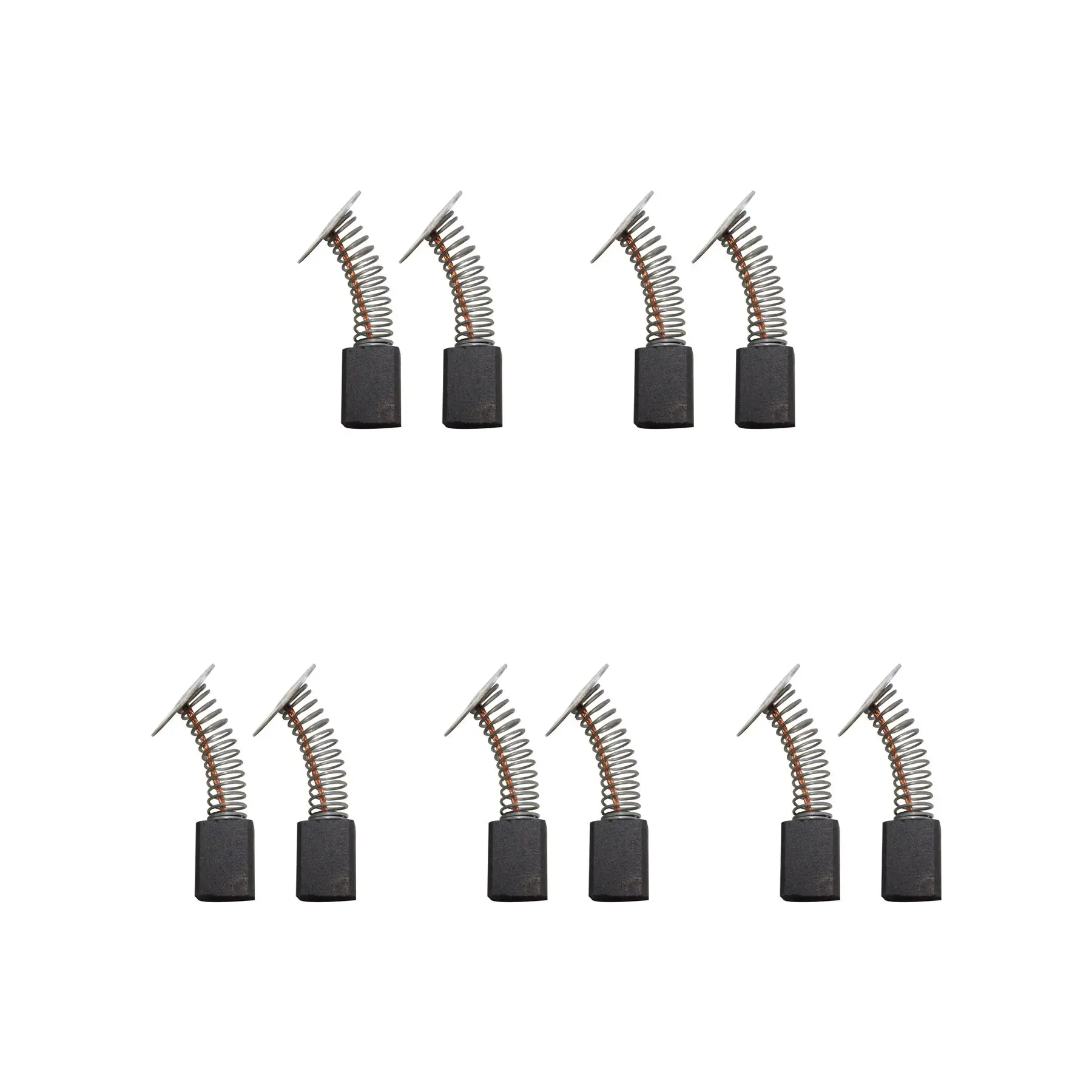 CarbonBr 5 ערכות מברשות פחם ל-DeWalt ו-Black & Decker (7.1x10.5x17/15 מ״מ)