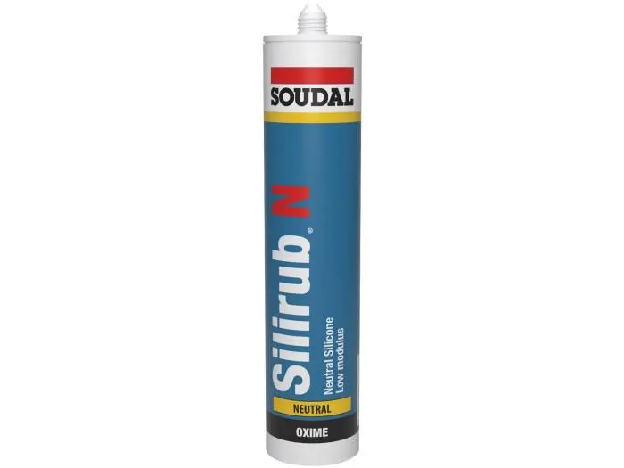 Soudal Silirub N 블랙 저탄성 실리콘 실런트 300ml