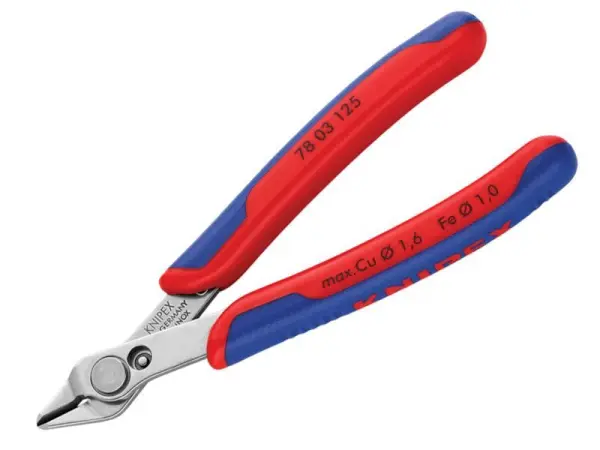 Knipex - Super Gearrán leictreonach 125mm le haghaidh Meicneoirí Mionsonraithe