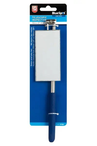 Miroir d'inspection télescopique Blue Spot 50mm x 100mm